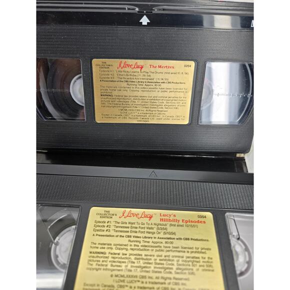 Vintage I Love Lucy The Collector's Edition Lot of 6 VHS Video Tapes - Series - Picture 5 of 5